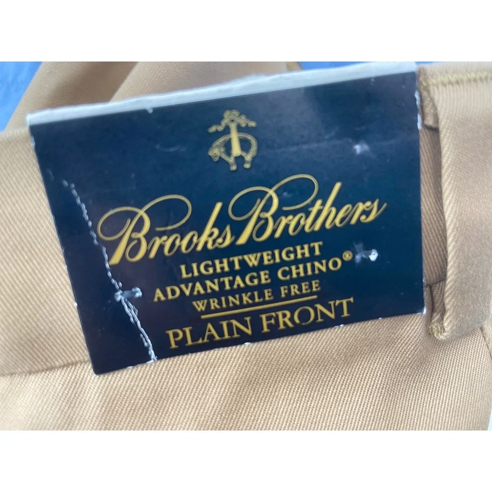 Brooks Brothers Short Lot Mens 40 Khaki Advantage Chino Wrinkle Free Preppy 9